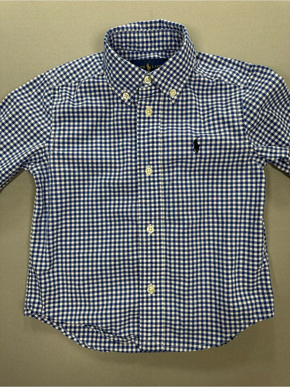 Polo Ralph Lauren Toddler Gingham Natural Stretch Button-Down Shirt - Boys 3/3T